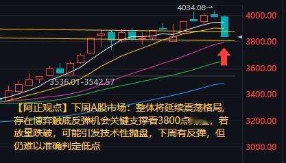 【下周A股市场分析：整体将延续震荡格局 存在博弈触底反弹机会】

       