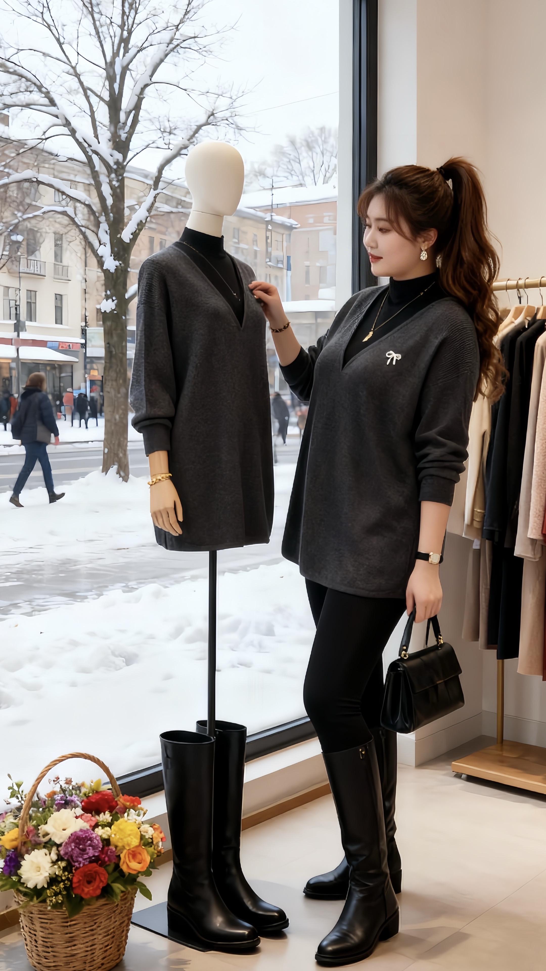 秋冬穿搭 大码女装 秋冬王炸穿搭普通人秋冬的一周穿搭把秋冬专属氛围穿上身