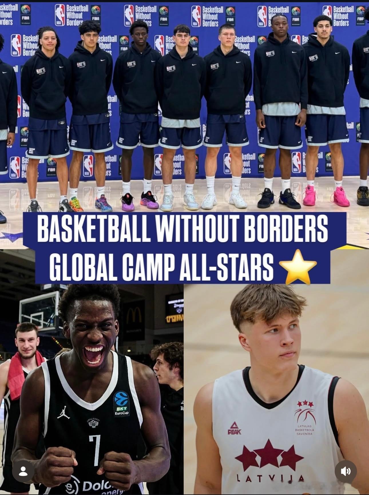 新西兰的杰克逊鲍尔和澳大利亚的杰法拉哈，入选本次篮球无疆界训练营全明星阵容。亚洲