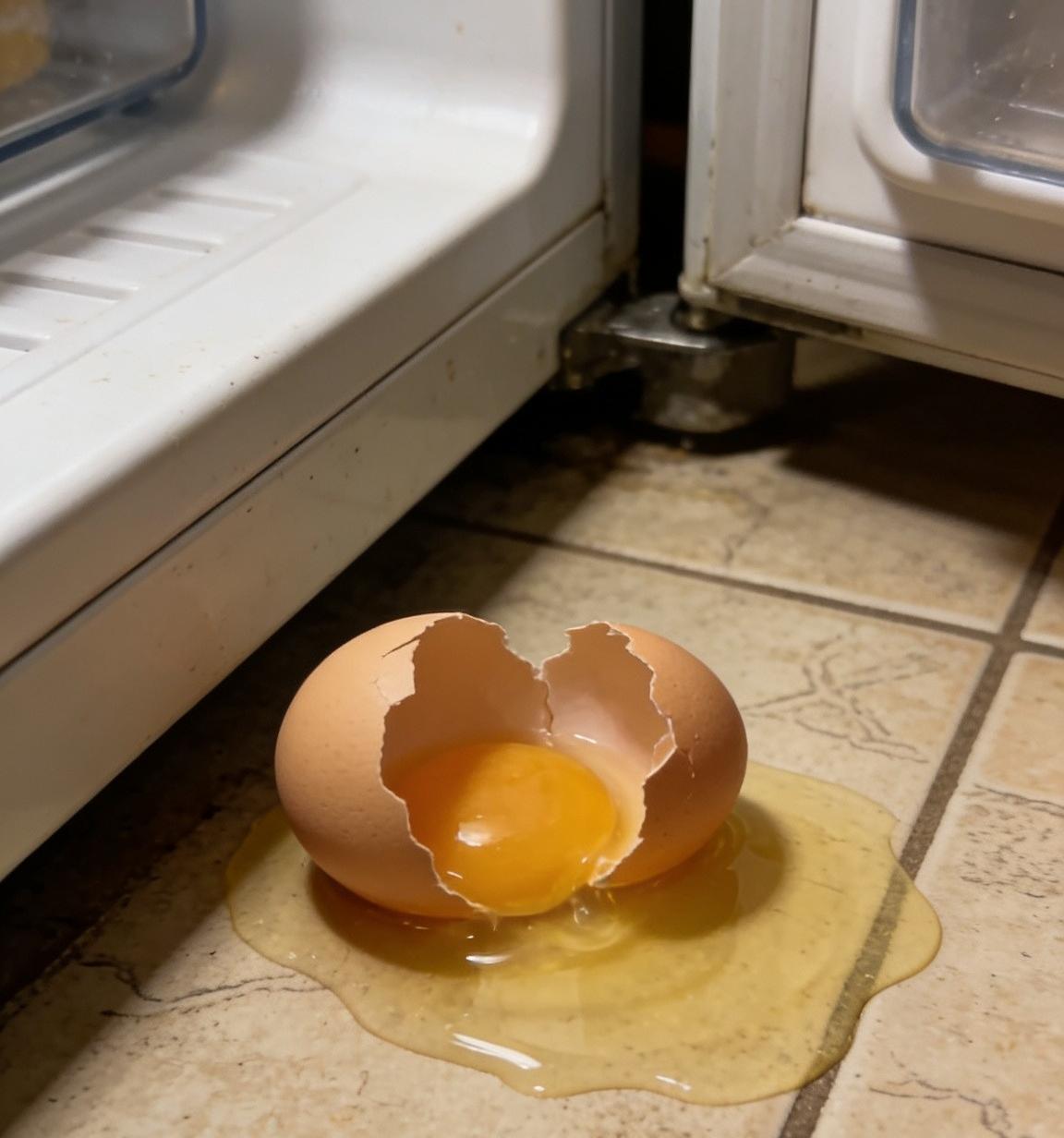 合伙人进门没多久，就听他拔高了嗓门：“呀，谁干的？”
我才想起，做饭时不小心掉了