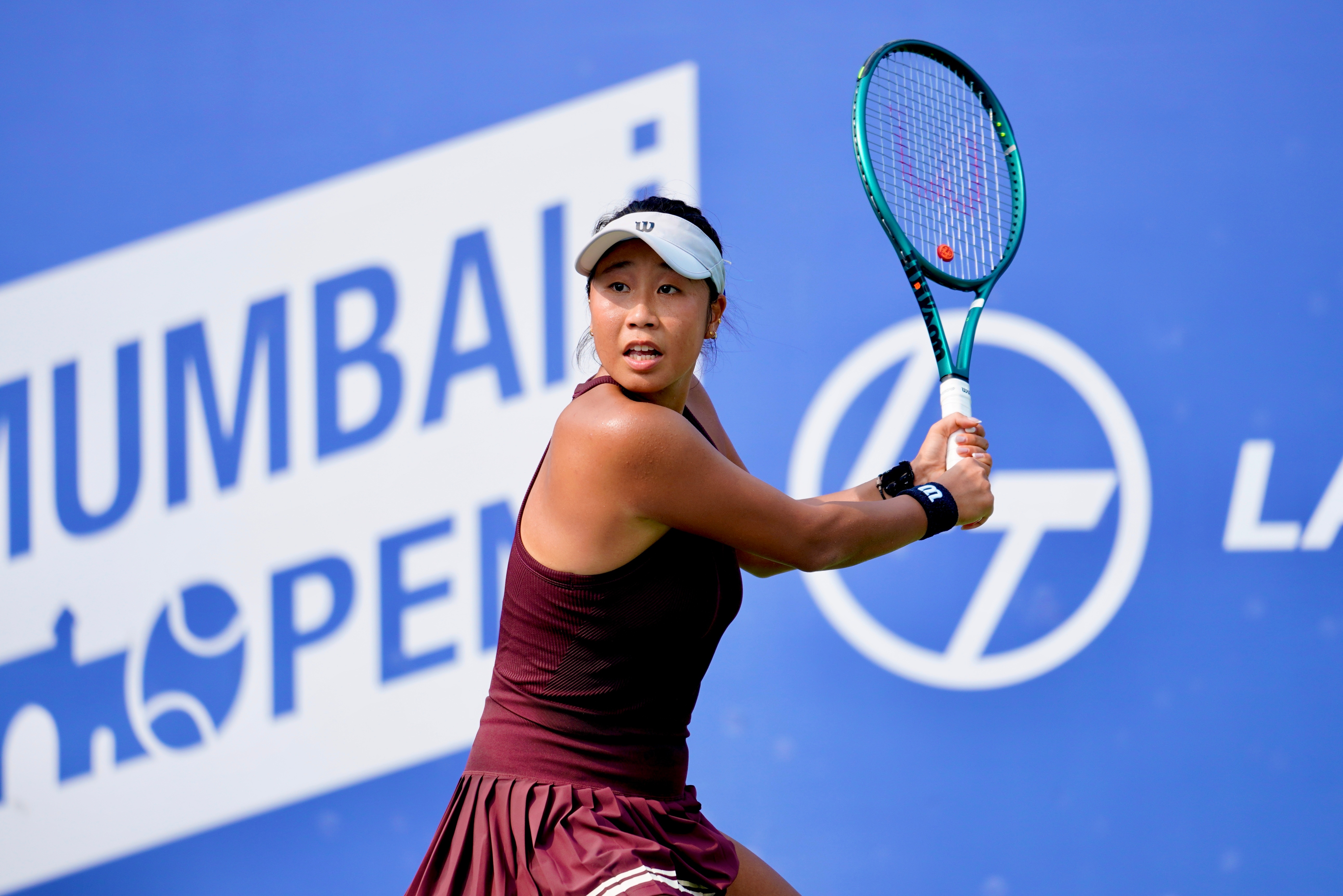 在孟买WTA125刚刚结束的第二轮比赛中，田方然以2:6、6:4、6:4的比分逆