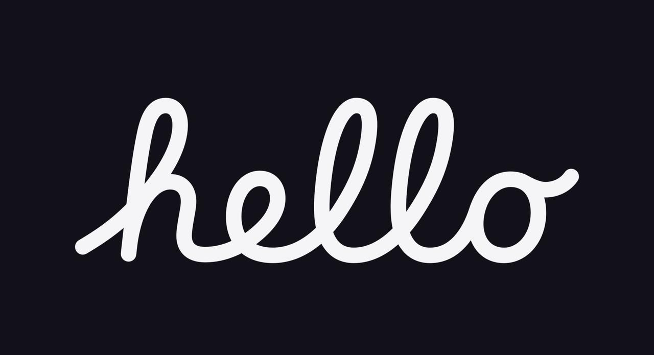 从 iOS 27 中提取出来的经典「hello」字体 —— MacintoshS