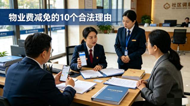 法院认可的10个物业费减免理由，业主记牢，维权时直接用