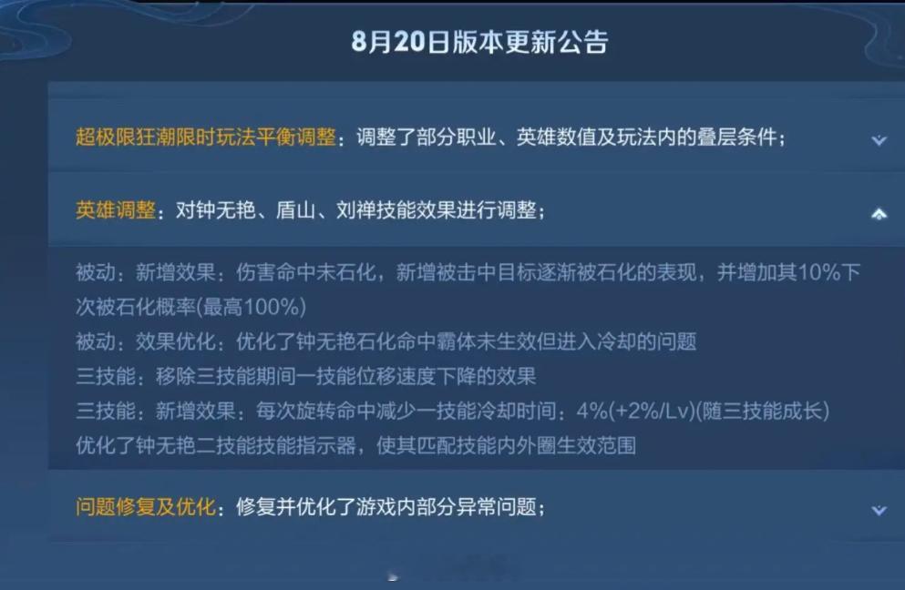 王者超极限狂潮平衡调整超极限狂潮迎来一轮大改！超标射手集体降温，法师迎来补强，叠