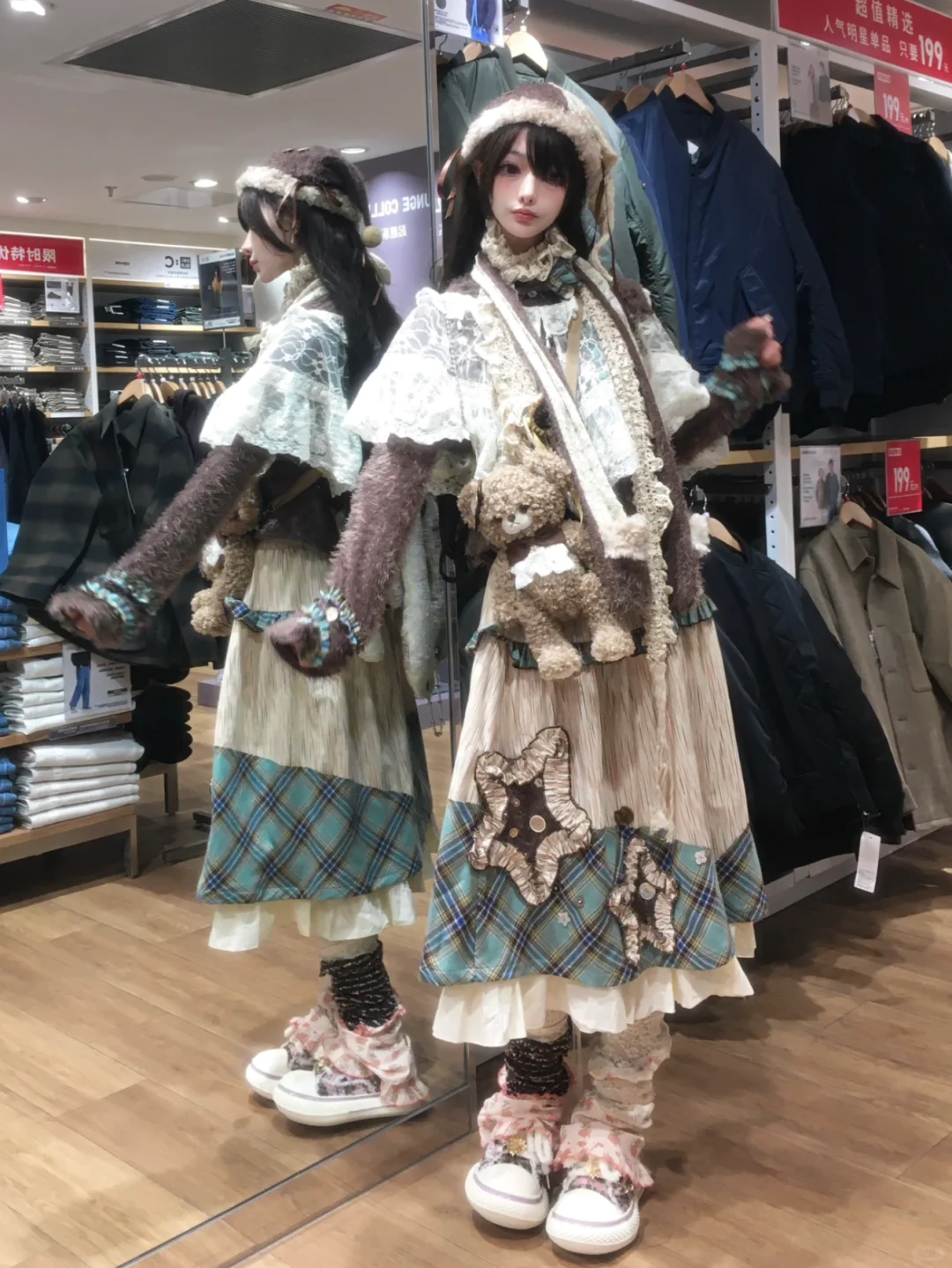 秋冬拾破烂穿搭✧੯•́໒