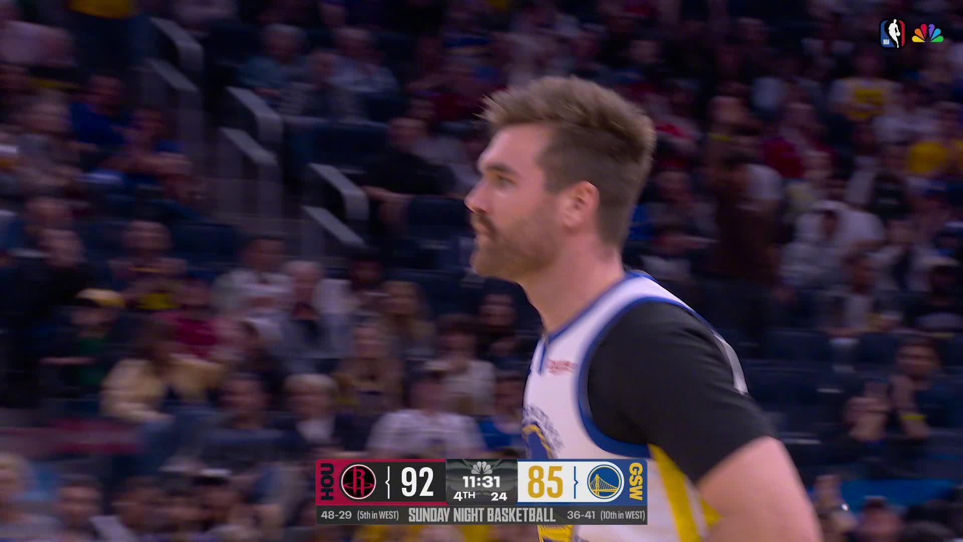 斯宾塞三分！火箭vs勇士