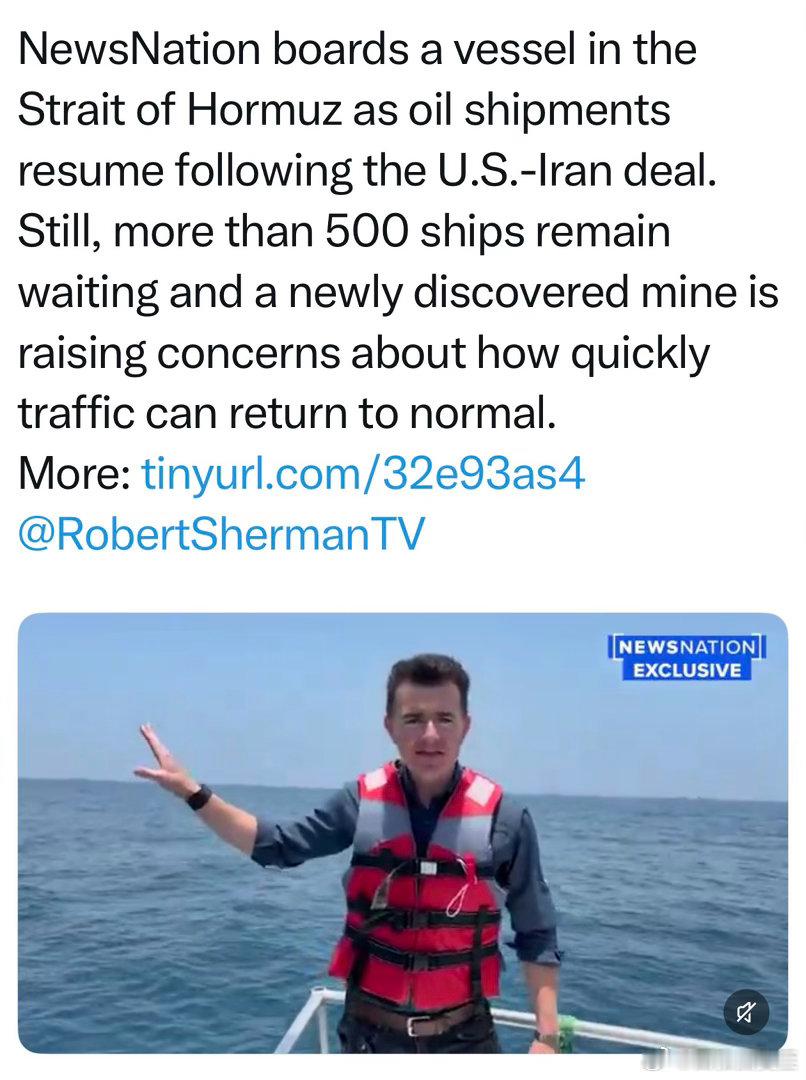 美国媒体到霍尔木兹海峡实地调查，发现还有五百多艘各类船只滞留在波斯湾内除了对美伊