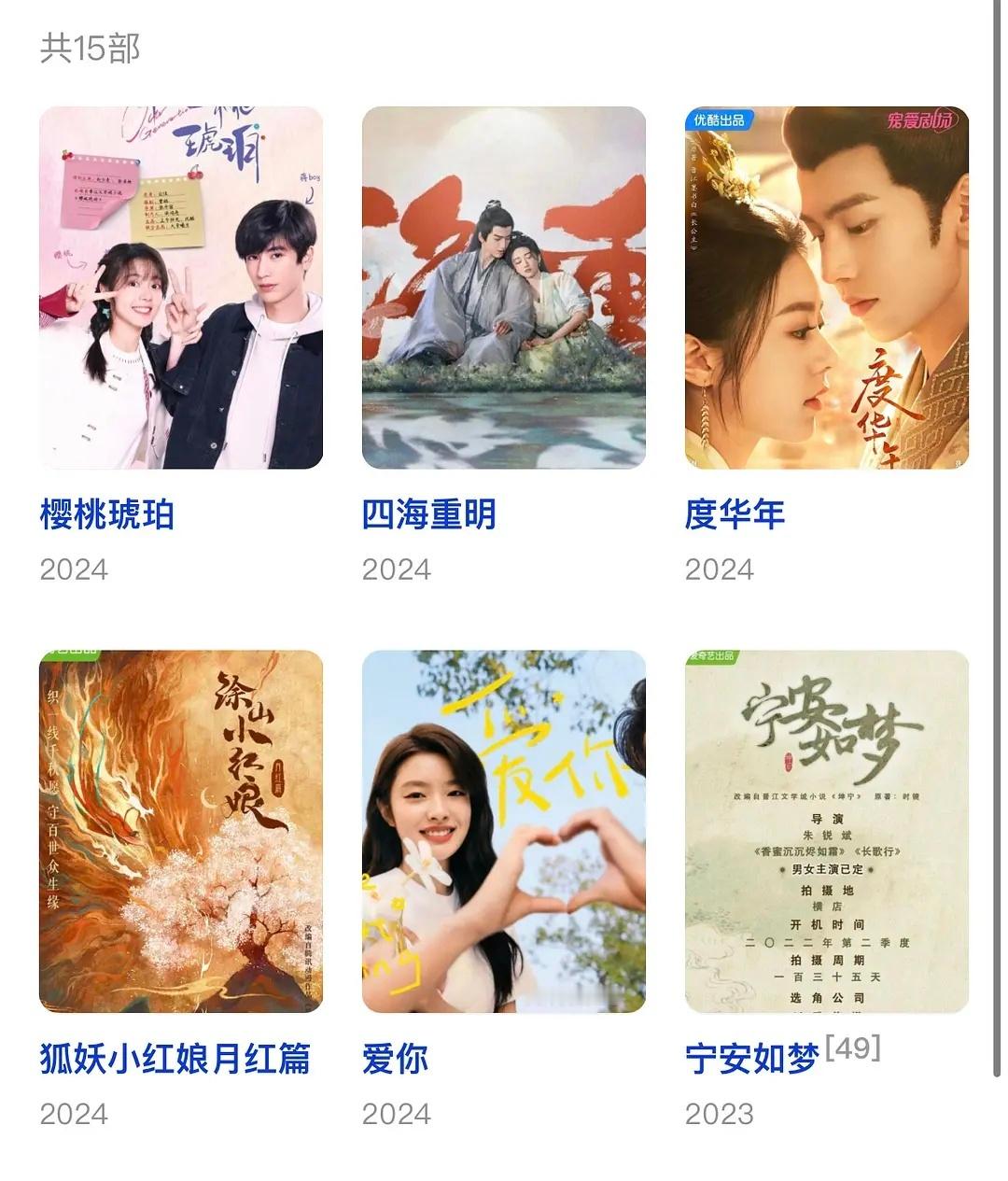 张凌赫演的男主也不少，但回报率是不是很低 ​​​