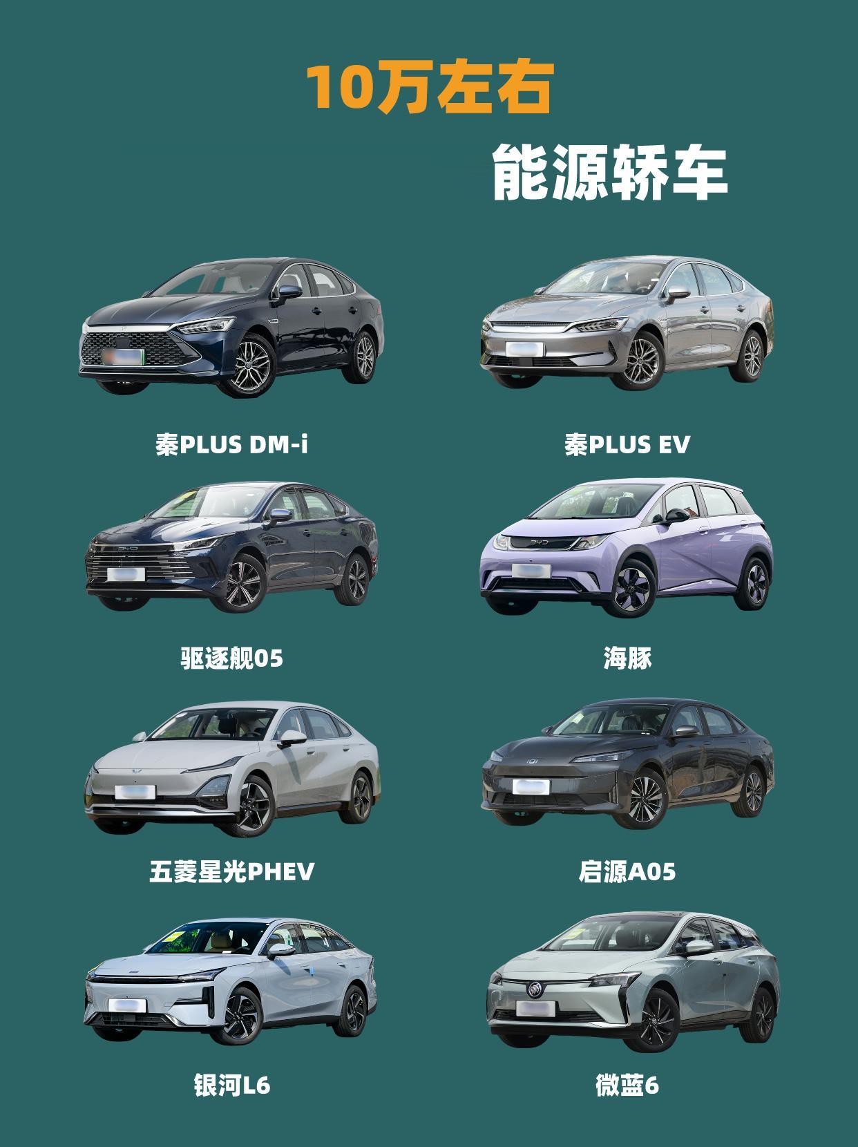 🔥10万左右最值得买的新能源轿车。省油省钱，最适合普通人的新能源轿车💰
