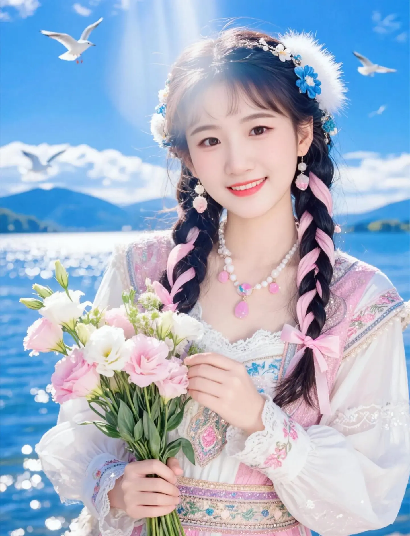 AI藏风少女写真 ai创作