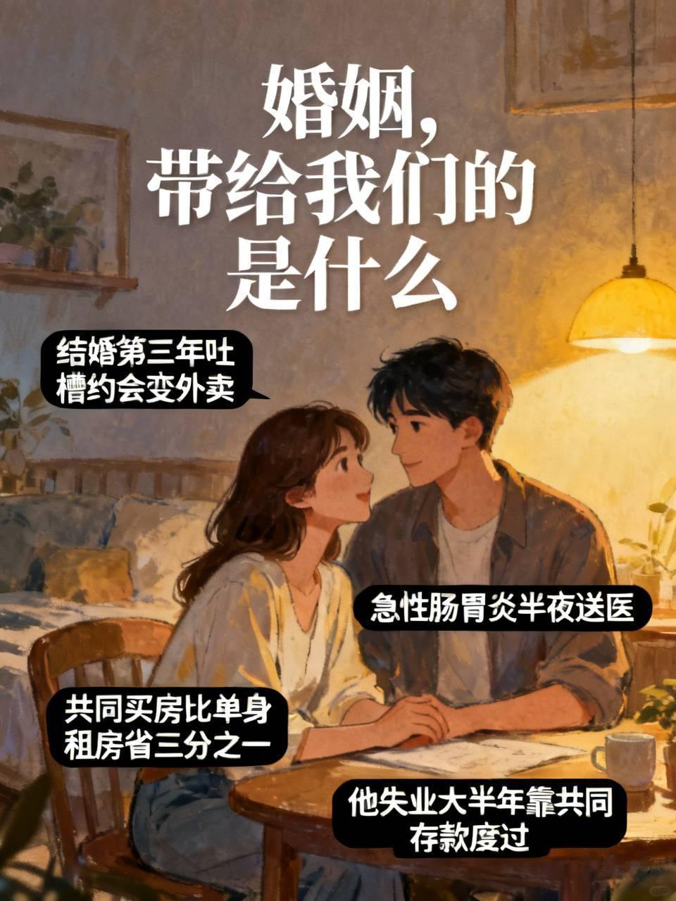 结婚第三年的时候我还在吐槽，以前约会能为了吃顿日料跨半座城，现在下班回家俩人对着