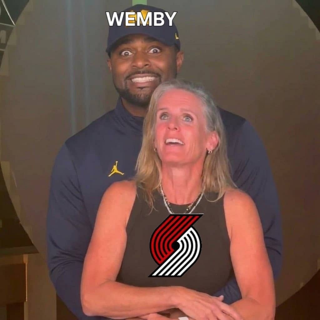 NBA 文班亚马拿捏开拓者马刺晋级西部半决赛