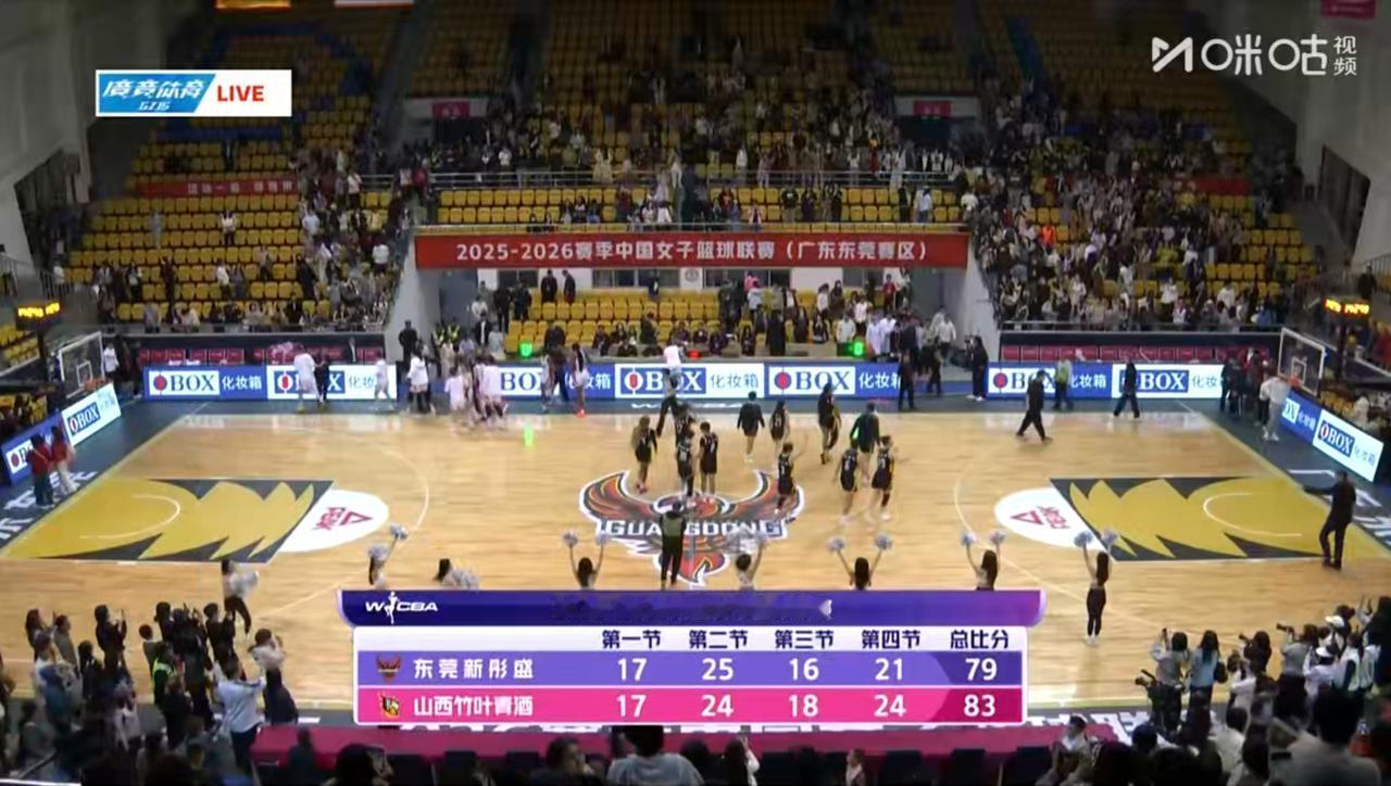 WCBA的一场常规赛，
广东女篮主场负于山西女篮，
翟若云虽然拿分不多，
全场堪