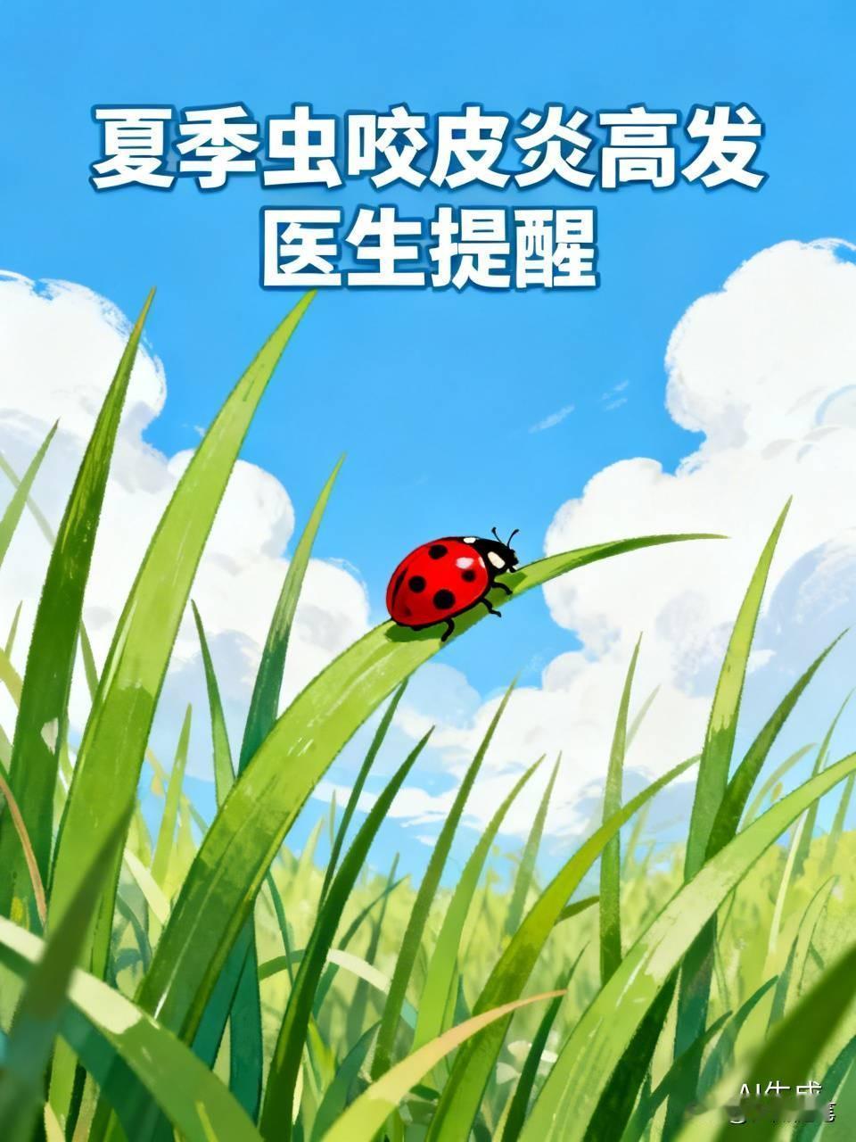 医生提醒 夏天一到，虫咬皮炎就开始高发，烦死啦！前几天我去公园溜达了一圈，回来腿