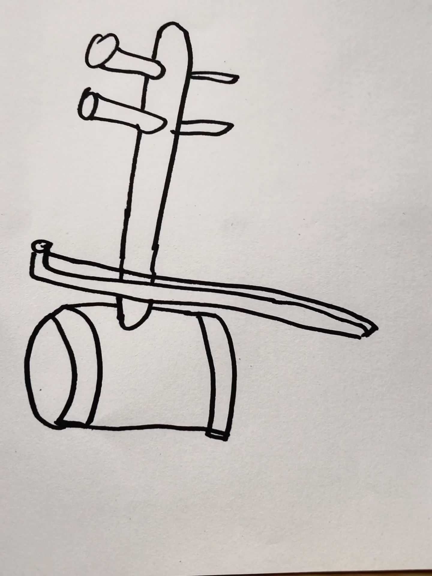 邓为同学分享了这两幅画作的原稿