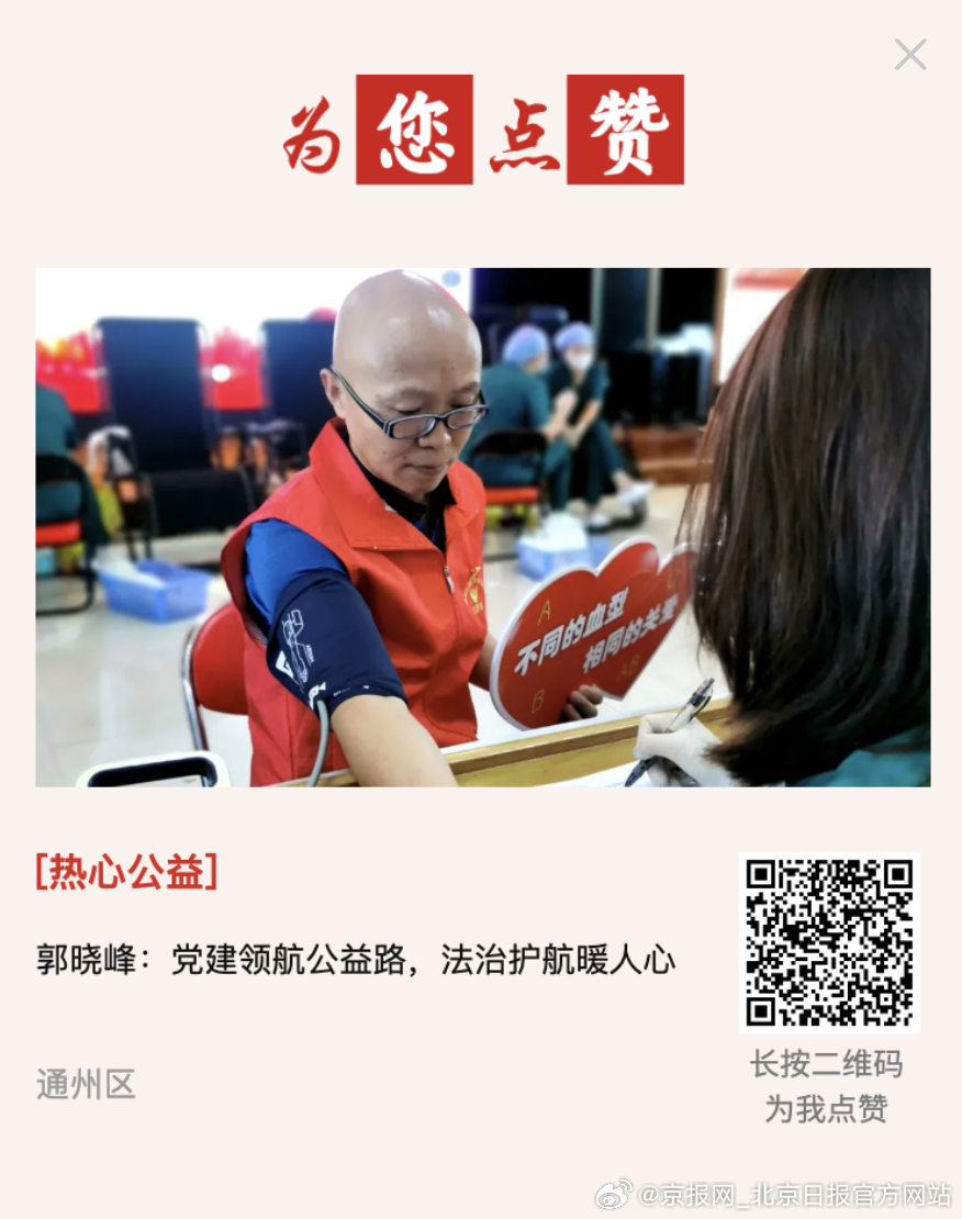 #为您点赞# 【郭晓峰：党建领航公益路，法治护航暖人心】在通州区的法律界，有这样