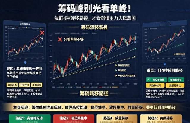 筹码峰4种“暗语”：主力是加仓还是跑路，看一眼就知道
