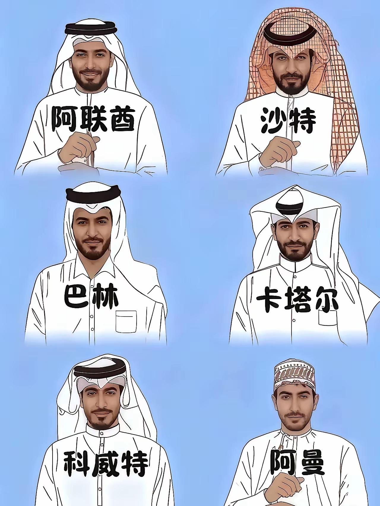 以前总是好奇，中东基本上都是信奉伊斯兰教的，各国是不是都穿的一样的，原来还是有区