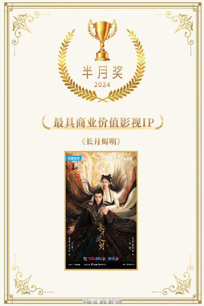 罗云熙主演电视剧《长月烬明》获最具商业价值影视IP！！​​ ​​​