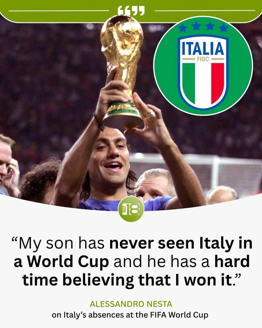 一代意大利傳奇中堅尼斯達：「我個仔從來都未見過意大利踢世界盃，佢點都唔信我（20