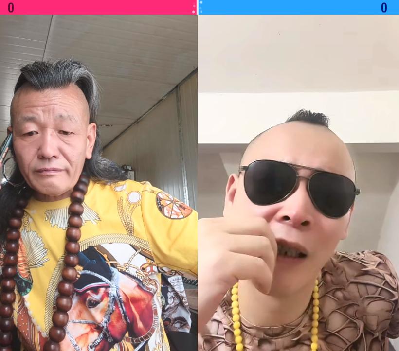 镇江两大狠人，长毛哥和戴着黑色墨镜的戴天霸，二人商量着晚上吃些什么。长毛哥见小弟
