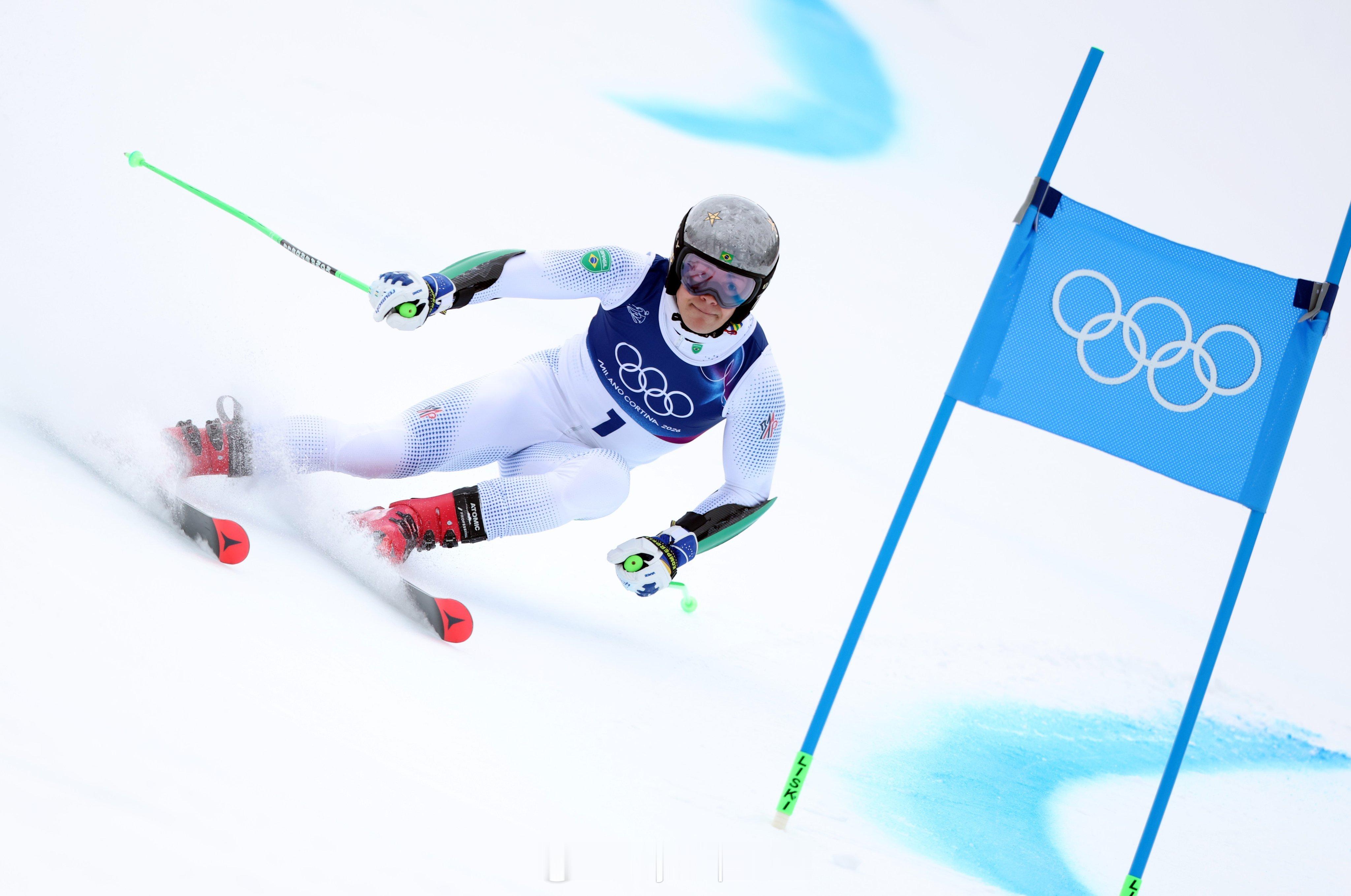 【巴西创造历史夺得南美冬奥首金】南美洲冬奥历史首金冬奥会 2月14日，冬奥会高山