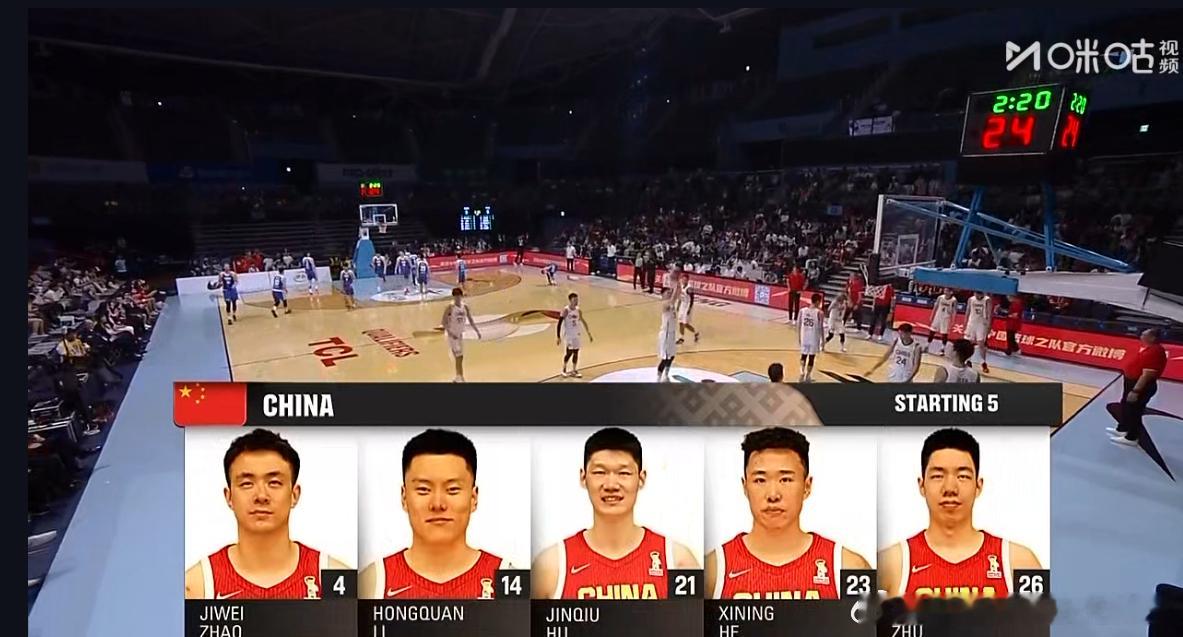 继伟依旧首发，王俊杰替补生死之战，郭艾伦作为咪咕解说嘉宾辽篮私享会中国男篮