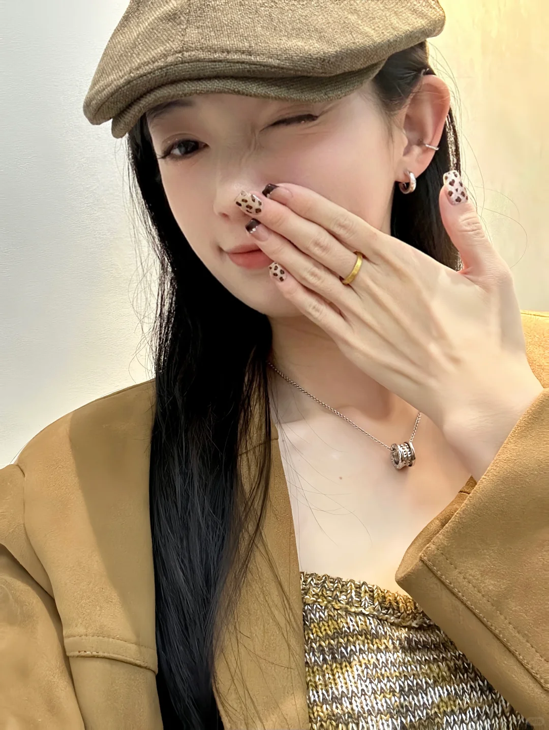 new nail🤎50r的秋冬豹纹美甲安全下车！！
