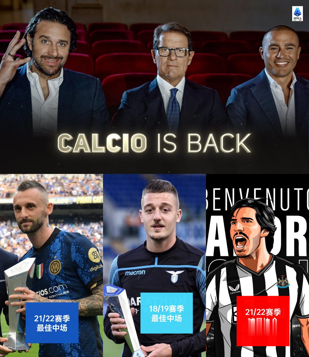 去年是中后卫，今年是中场。 ​​​