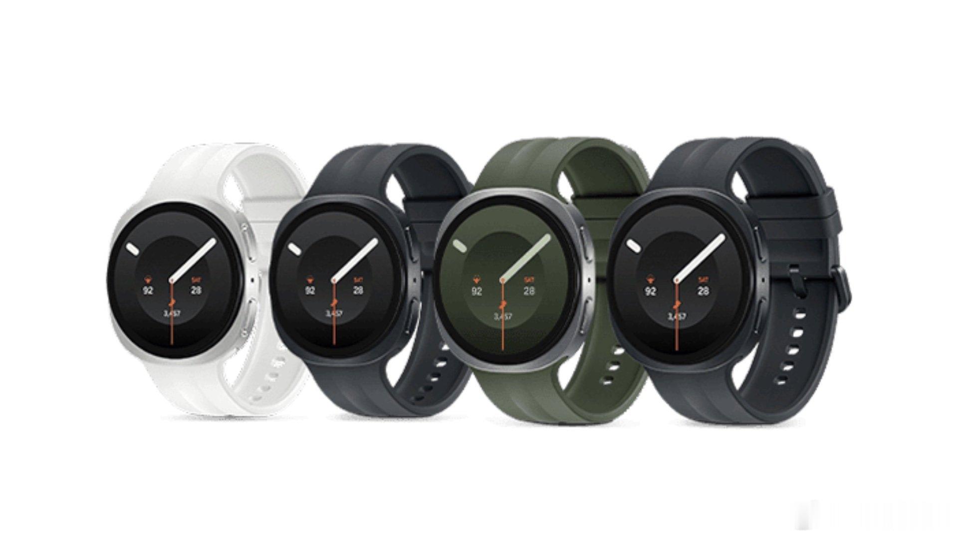 看久了还是很好看很有特色的三星 Galaxy Watch 9 三种颜色：奶油色、