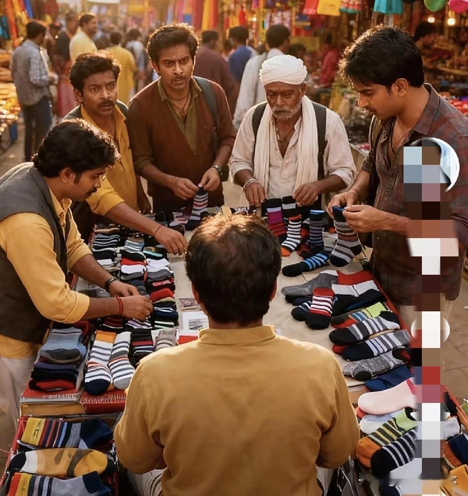 2025年11月21日，印度游客在义乌宾王夜市涉嫌偷盗商户服装，店主制止时遭围堵