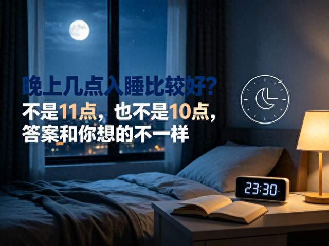 晚上几点入睡比较好？不是11点，也不是10点，答案和你想的不一样