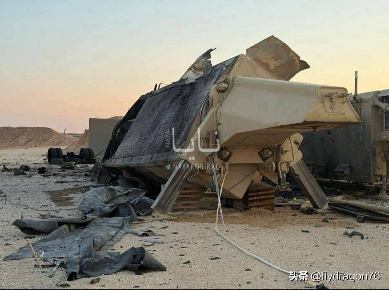 🇯🇴一张照片显示，位于约旦穆瓦法克·萨尔蒂空军基地的末段高空区域防御系统（T