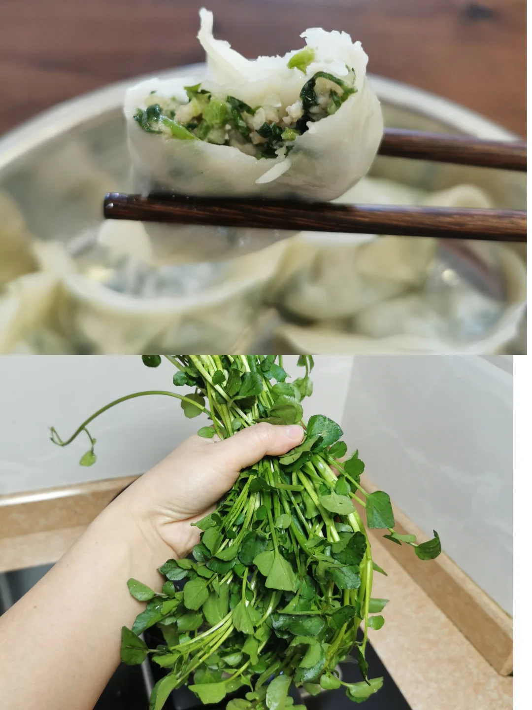 广东人的冬日限定美食——西洋菜饺子
