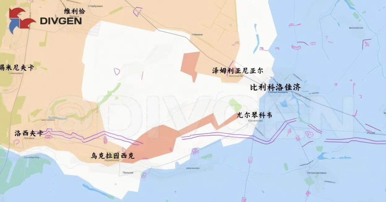 俄军"北方"集群两个摩步团联手拿下哈尔科夫州乌克兰斯科耶村，一条沿波尔纳亚河直插