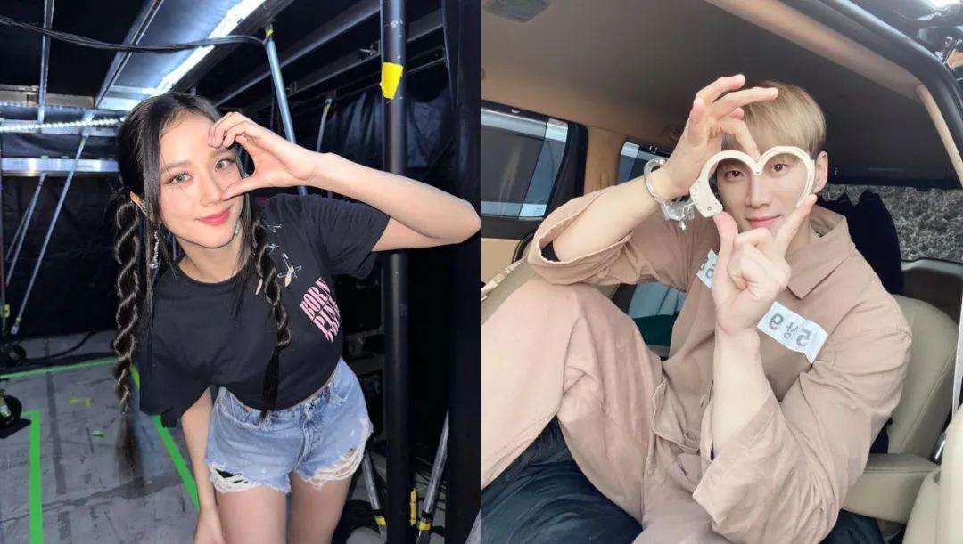 韩国女团 BLACKPINK 成员金智秀（Kim Ji-soo）在媒体曝光与演员