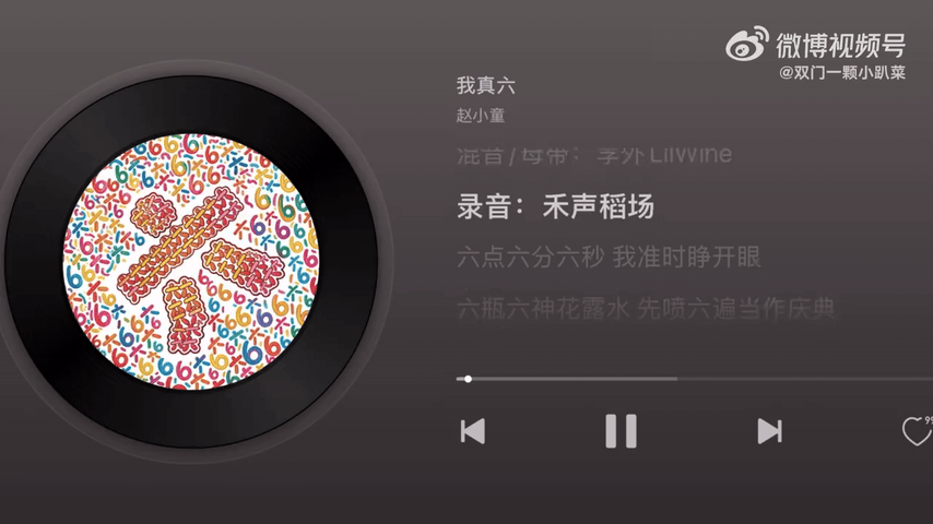赵小童 我真六谁懂，赵小童这首《我真六》越听越有味道。表面是玩梗，里面藏着他有趣