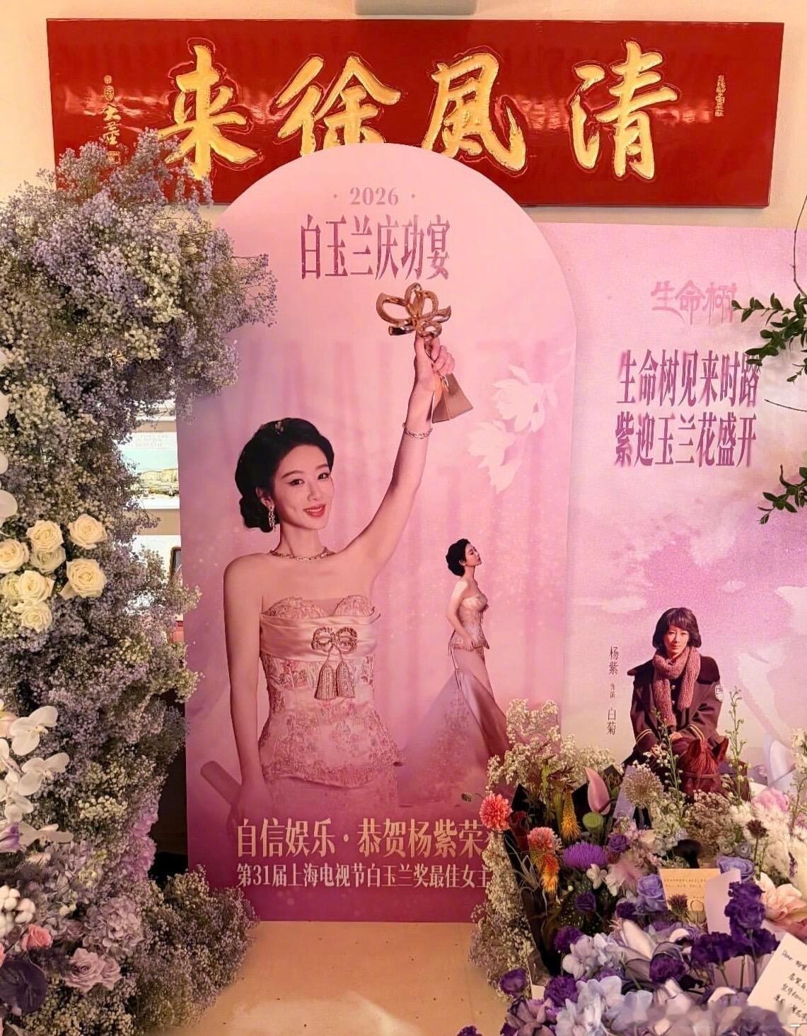 生命树迎来了它的宣发期生命树见来时路 紫迎玉兰花盛开！！恭喜咱杨紫美美拿下白玉兰