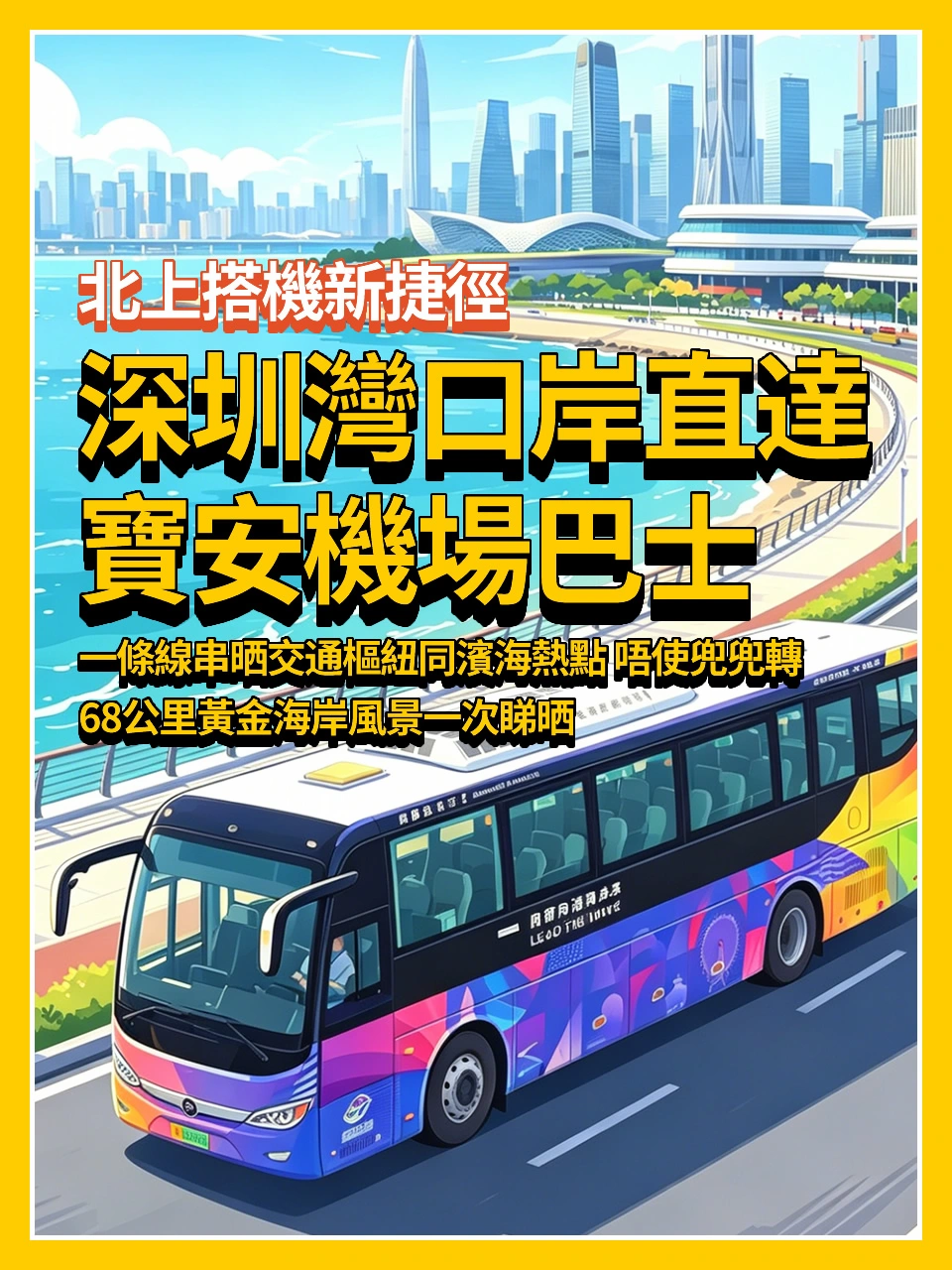 北上搭機新捷徑👉深圳口岸直達寶安機場巴