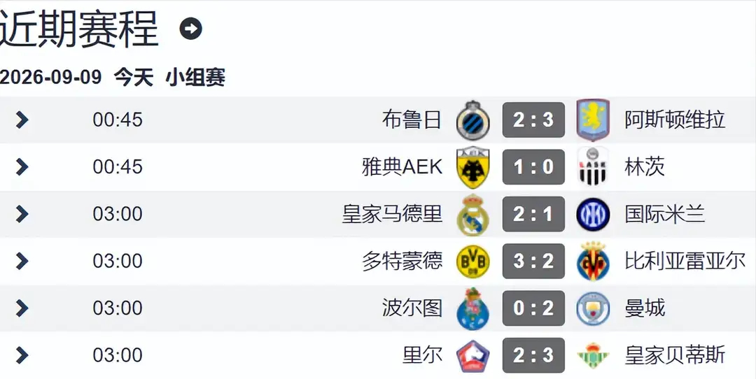 皇马回应2比1国际米兰欧冠首轮精彩不断！豪门全胜开门红，进球大战+逆转绝杀轮番上