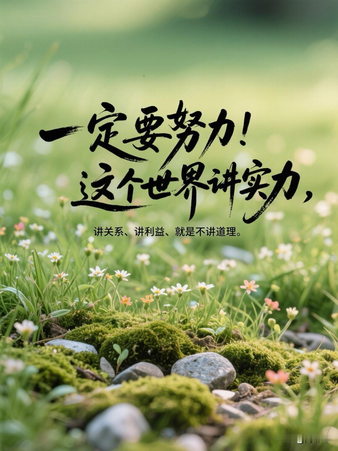 一定要努力！这个世界讲实力，讲关系，讲利益，就是不讲道理。[祈祷]这世界很多时候