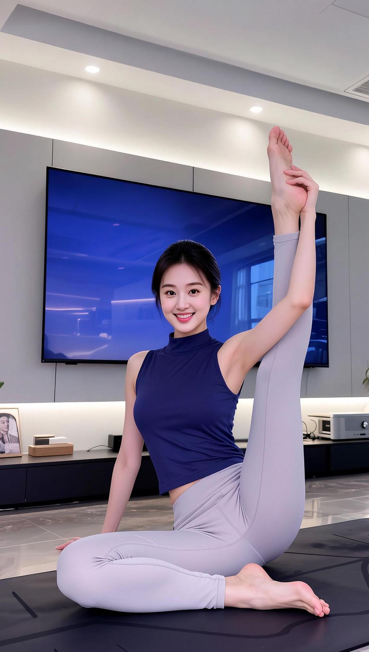 AI瑜伽写真 抖音ai创作 健身健身健身健身 健身运动 运动锻炼