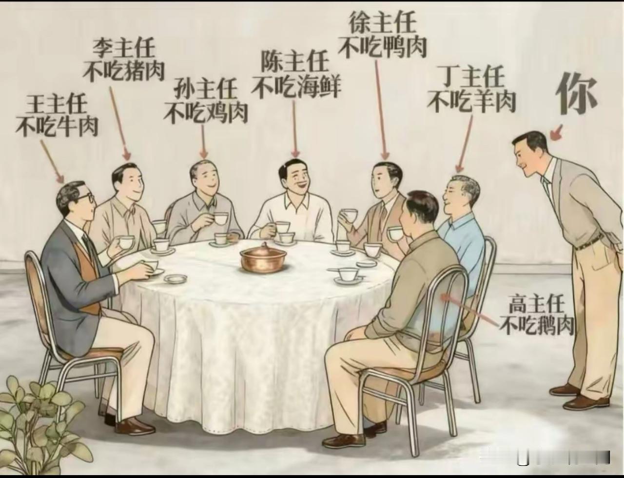 如果是你，会如何安排这顿饭局呢。
