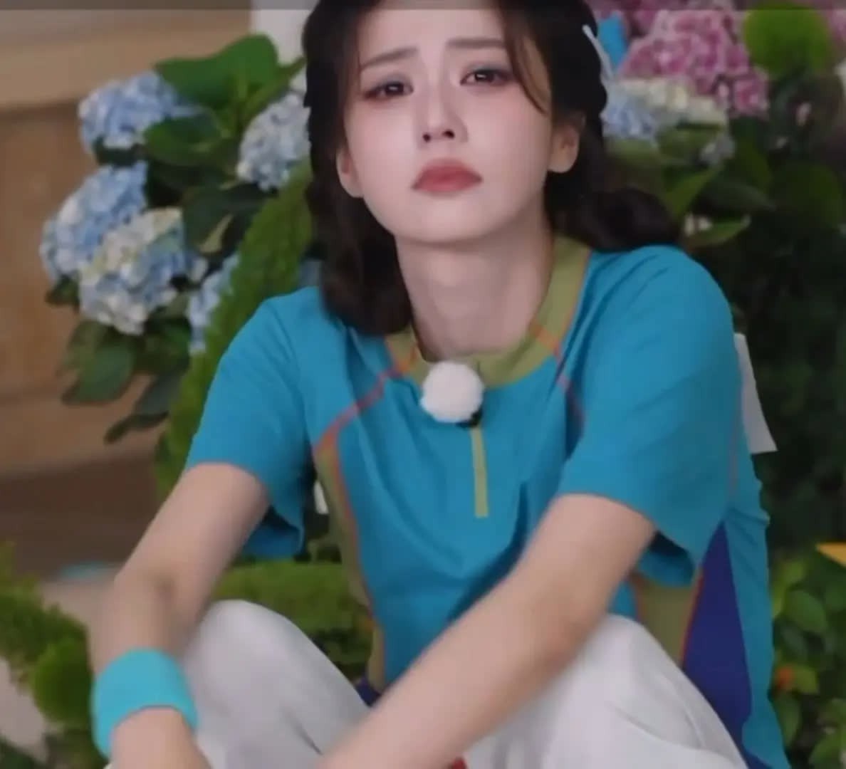 跑男收官快乐。活力少女白鹿 