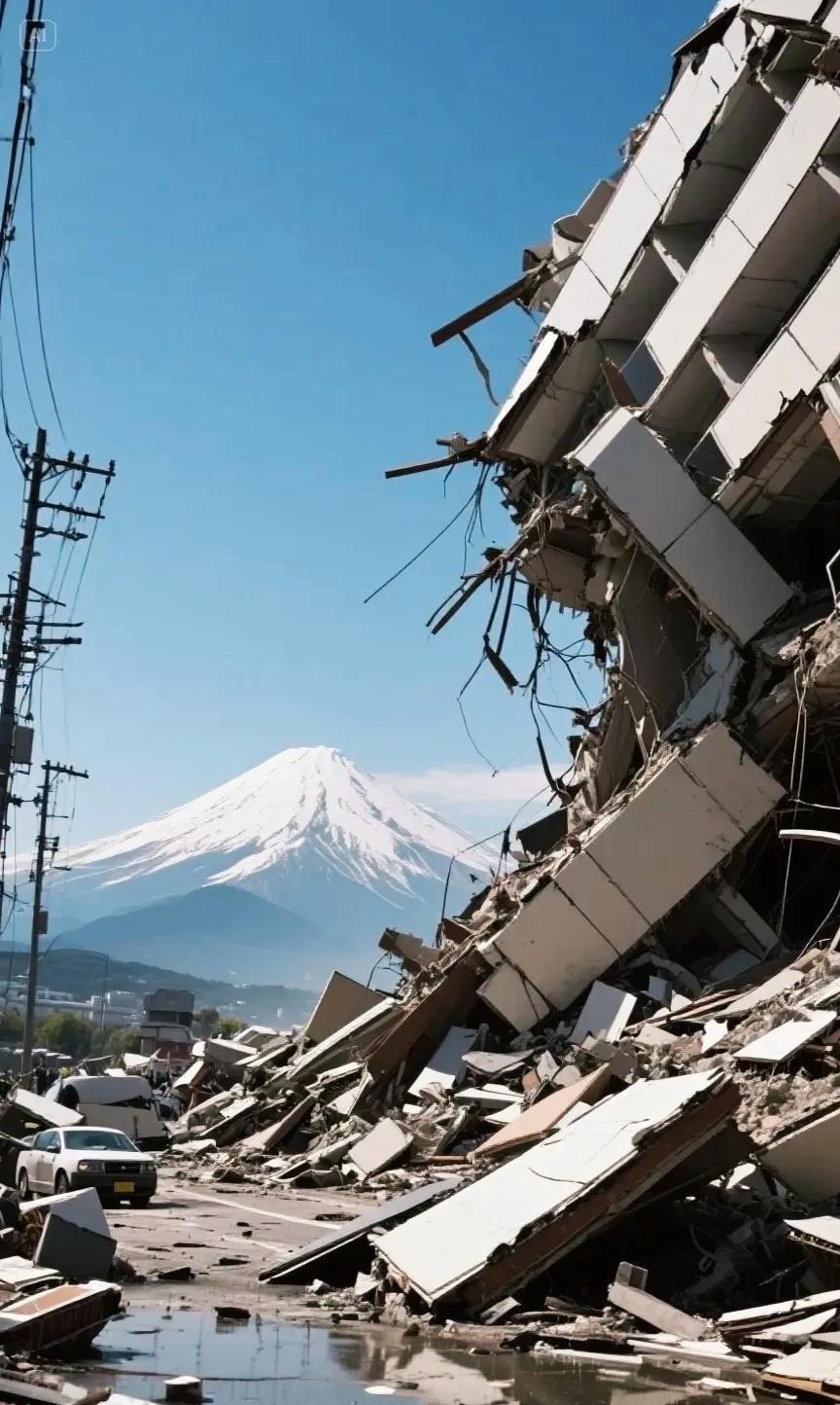 对目前日本可能将发生按他们说的直降式大地震，他们的人可以逃，建筑损坏可以重建，最