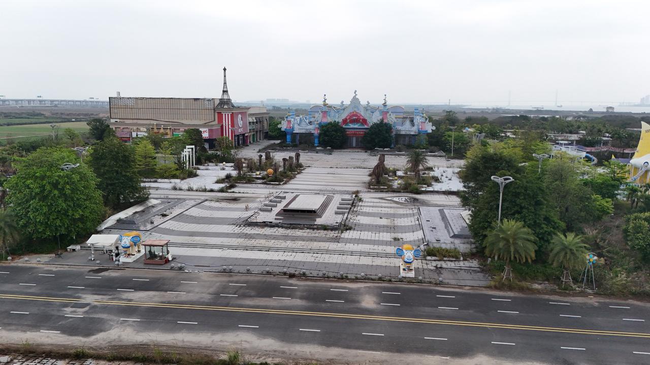 如今的南沙恒大梦幻城一片荒废