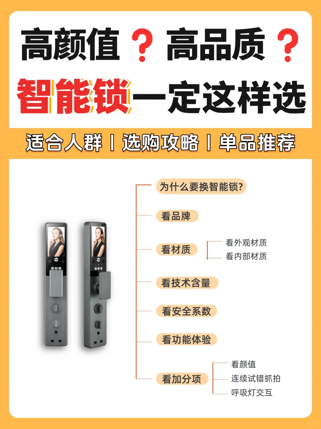 2024高品质智能门锁选购‼️一篇看懂不走弯路