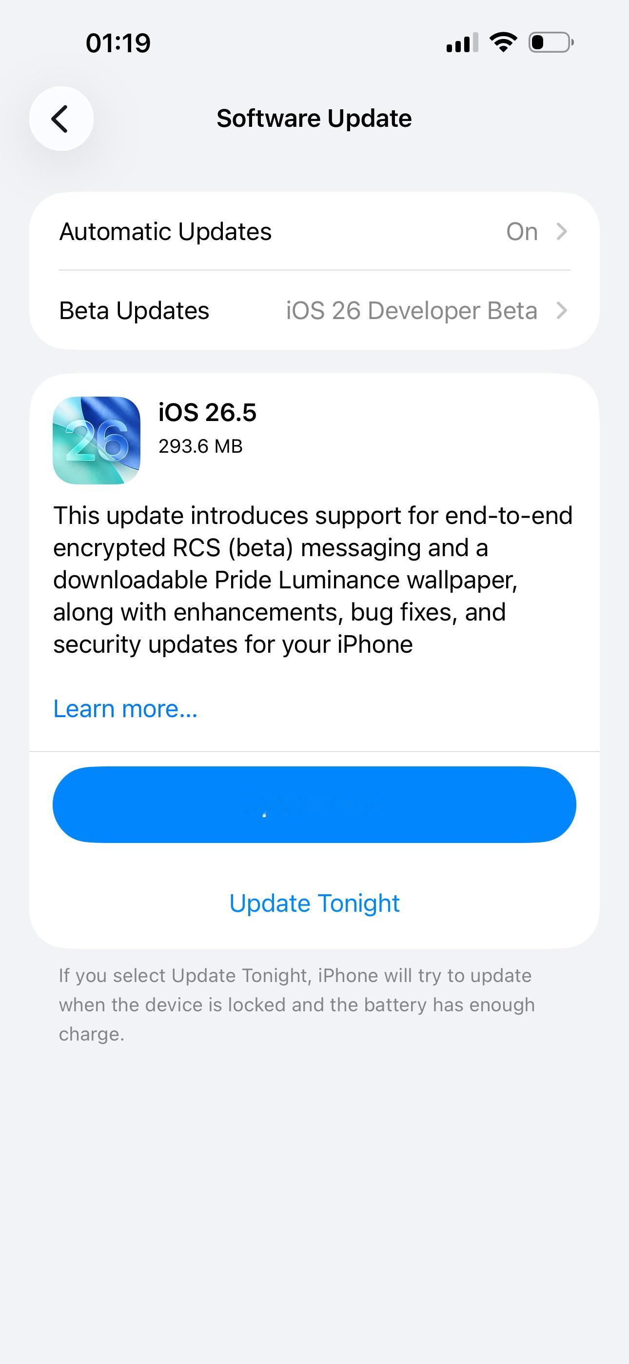 Apple 发布 Release Candidate 软件更新：iOS 26.5