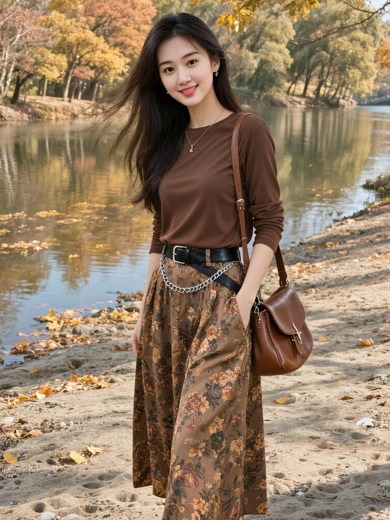 秋日生活照 抖音ai创作 高颜值