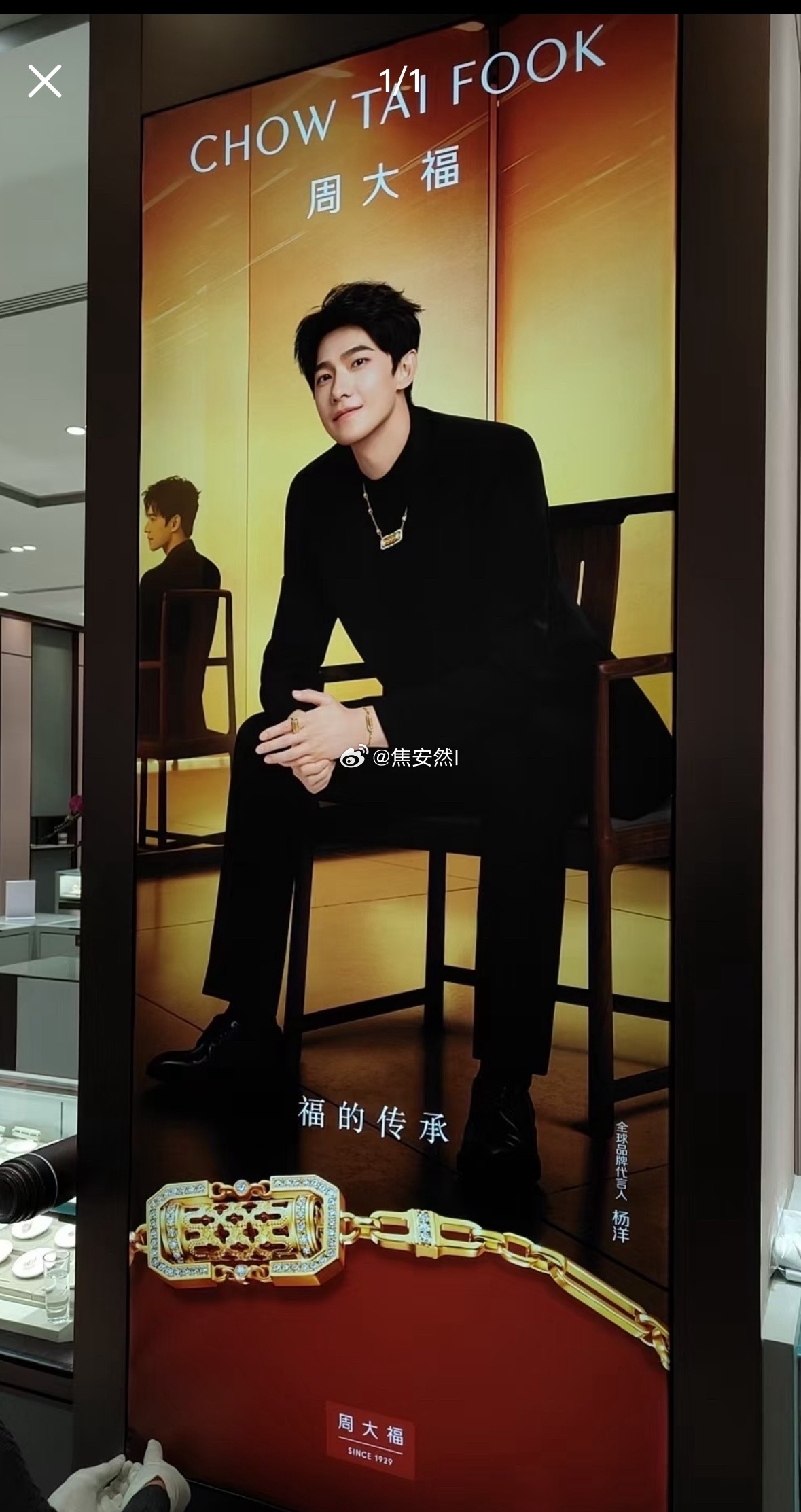 周大福抢来杨洋也是捡到宝了，好贵好贵 